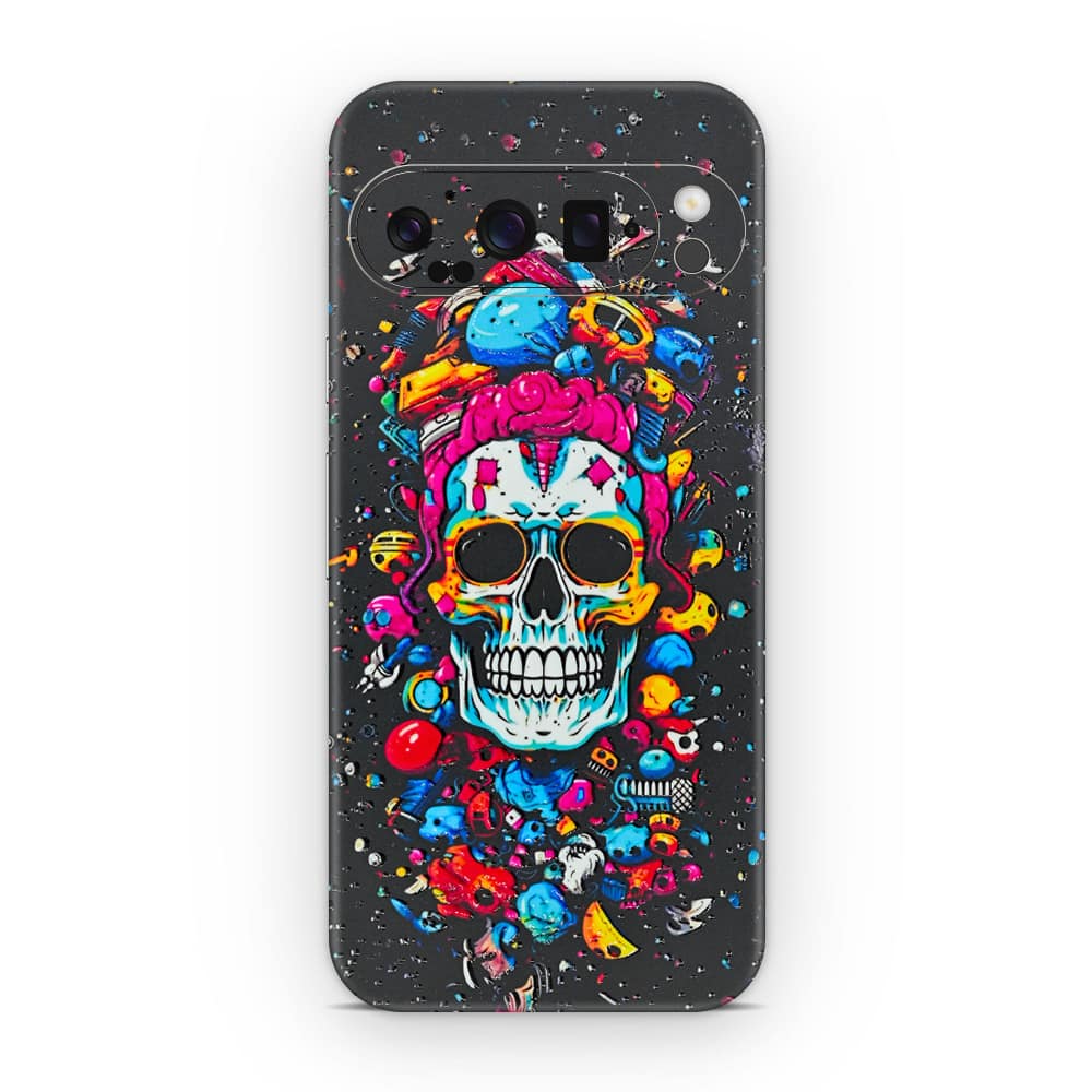Pixel 9 pro xl skull 3d skin wrapitskin