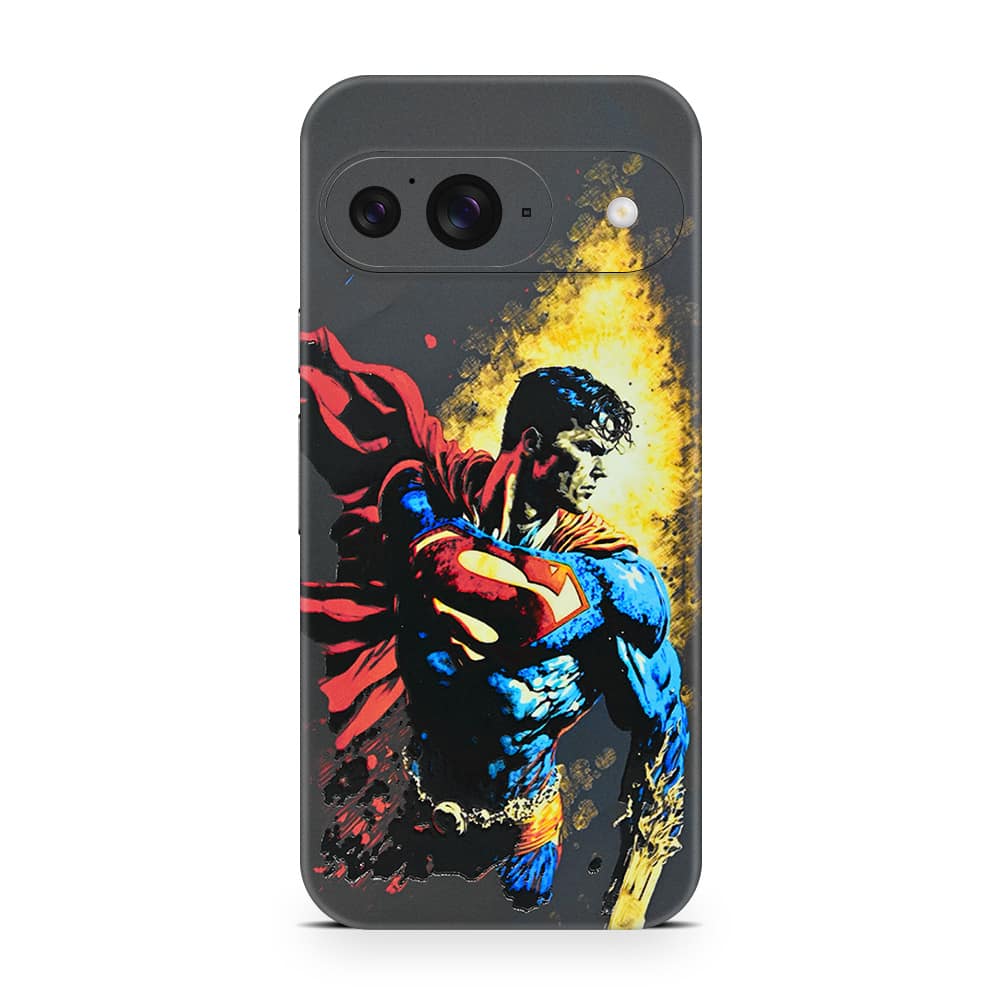 Pixel 9 superman comic 3d skin wrapitskin