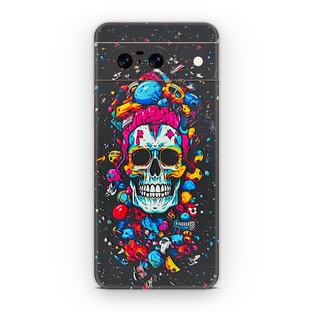 Pixel 8 skull 3d skin wrapitskin