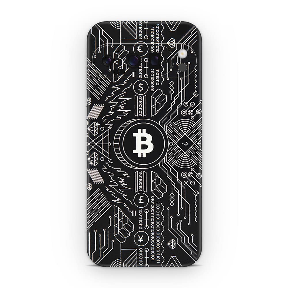 Pixel 9 pro xl bitcoin 3d skin wrapitskin