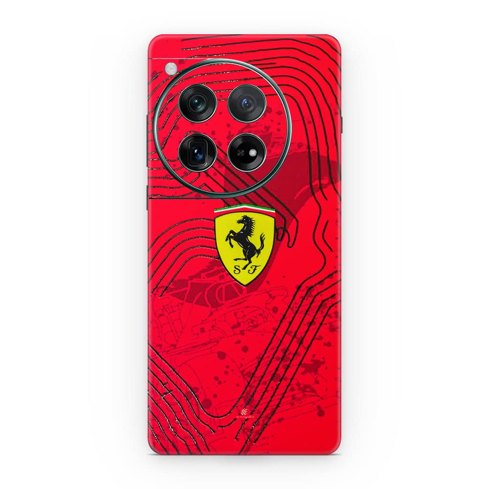Oneplus 12 ferrari's blaze 3d skin wrapitskin