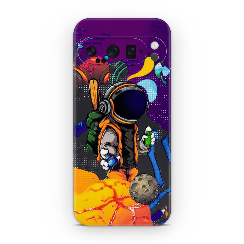 Pixel 9 pro xl space doodler 3d skin wrapitskin