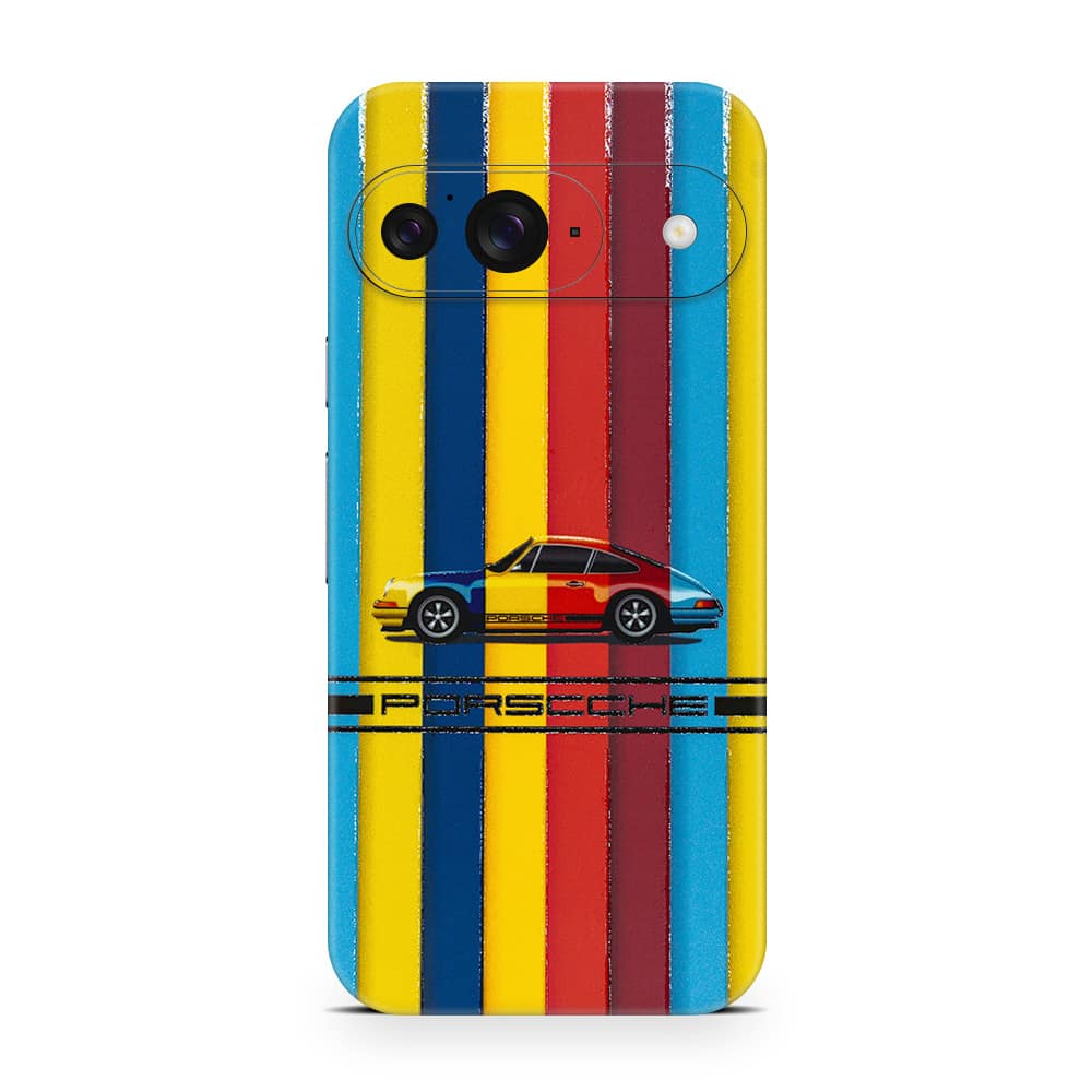 Pixel 9 porsche multicolor 3d skin wrapitskin