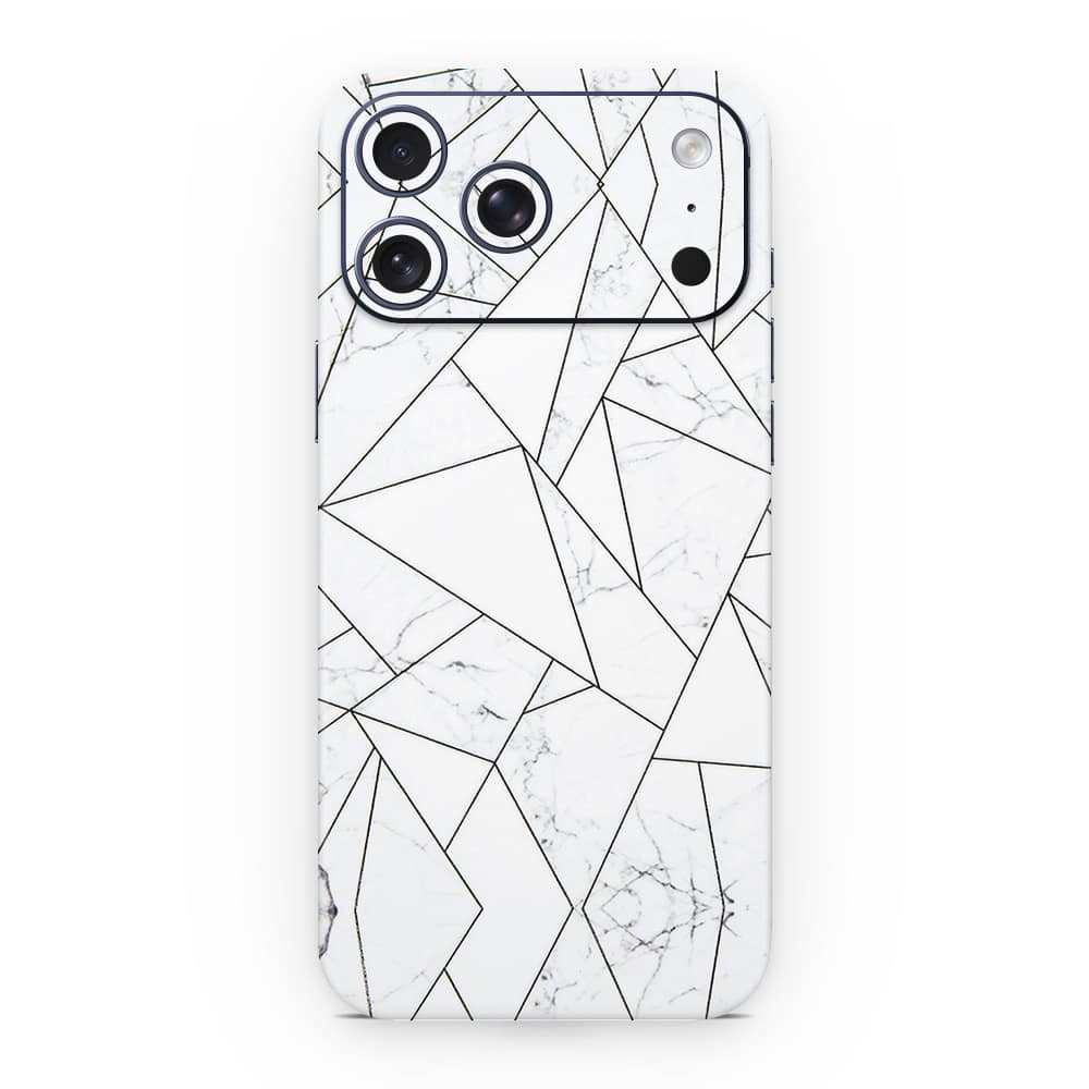 Iphone 17 pro max marble grid 3d skin wrapitskin