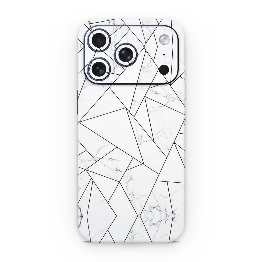 Iphone 17 pro marble grid 3d skin wrapitskin