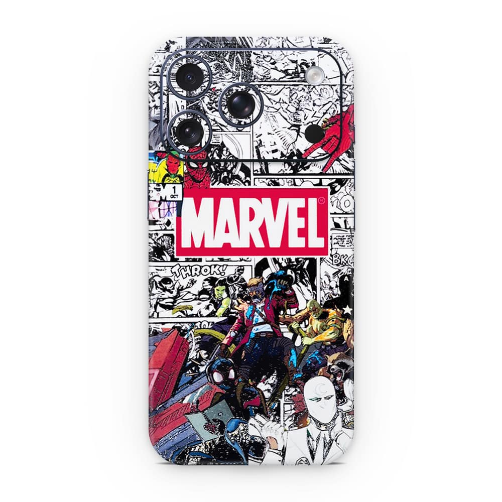 Iphone 17 pro marvel universe 3d skin wrapitskin