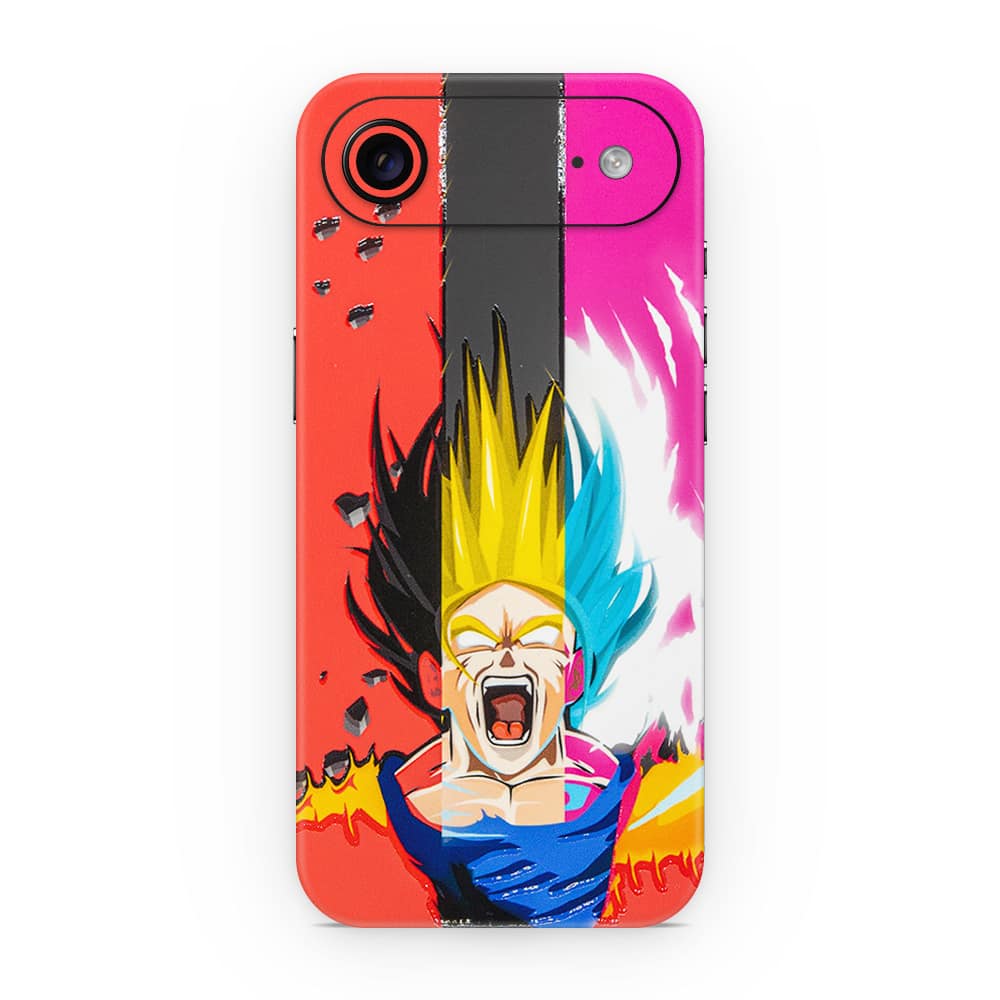 Iphone air angry goku 3d skin wrapitskin