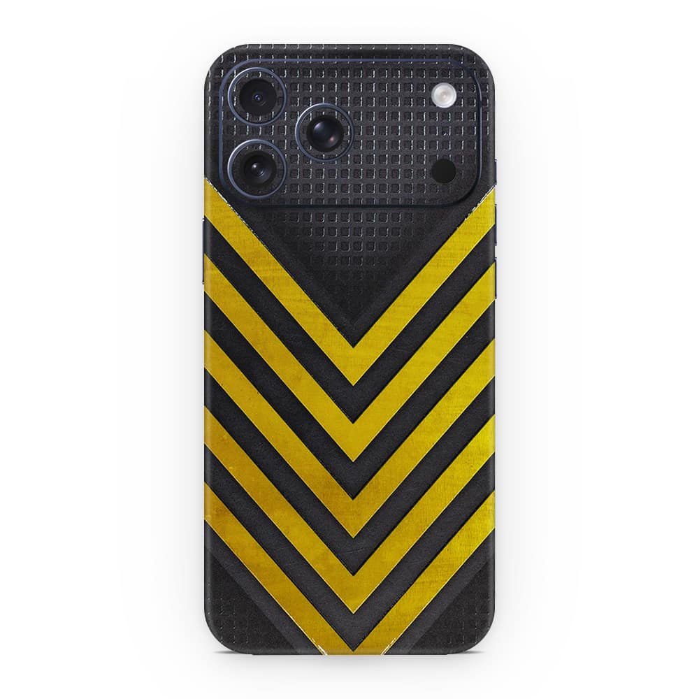 Iphone 17 pro max arrows yellow 3d skin wrapitskin