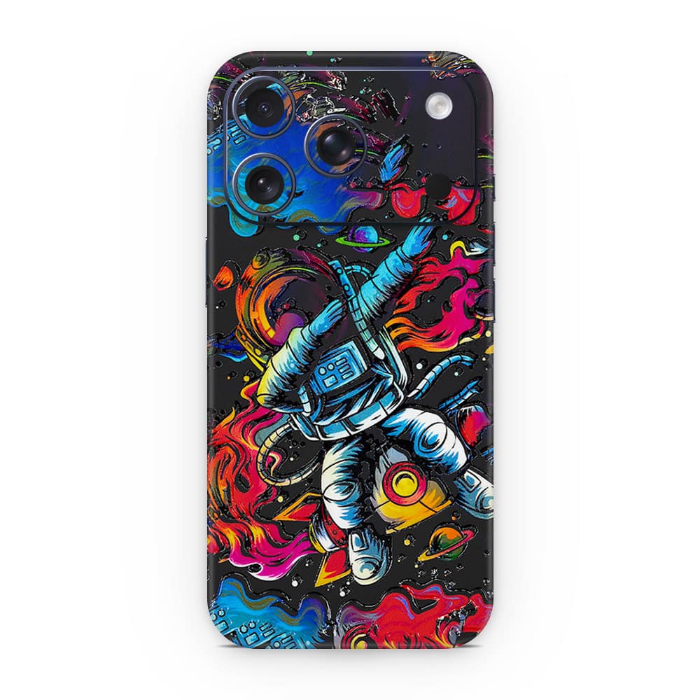 Iphone 17 pro trippy astronaut 3d skin wrapitskin