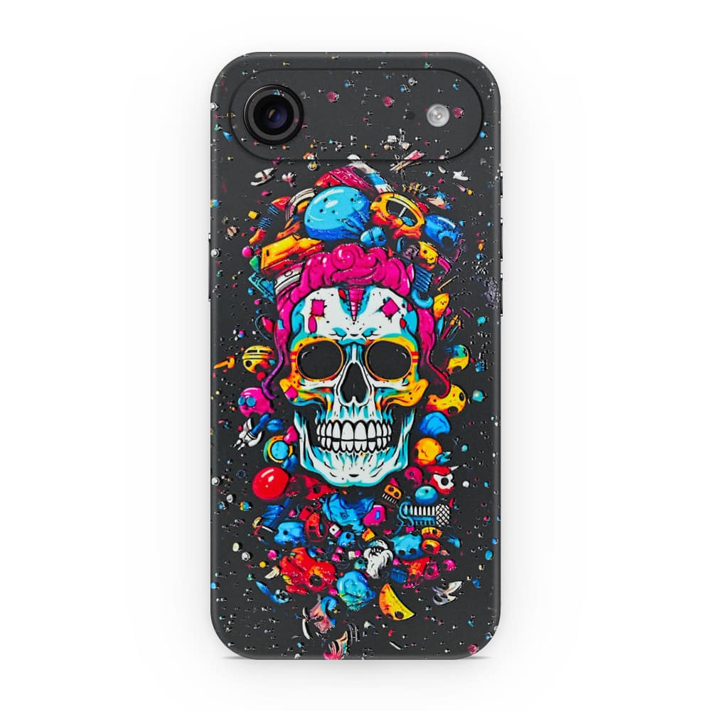 Iphone air skull 3d skin wrapitskin
