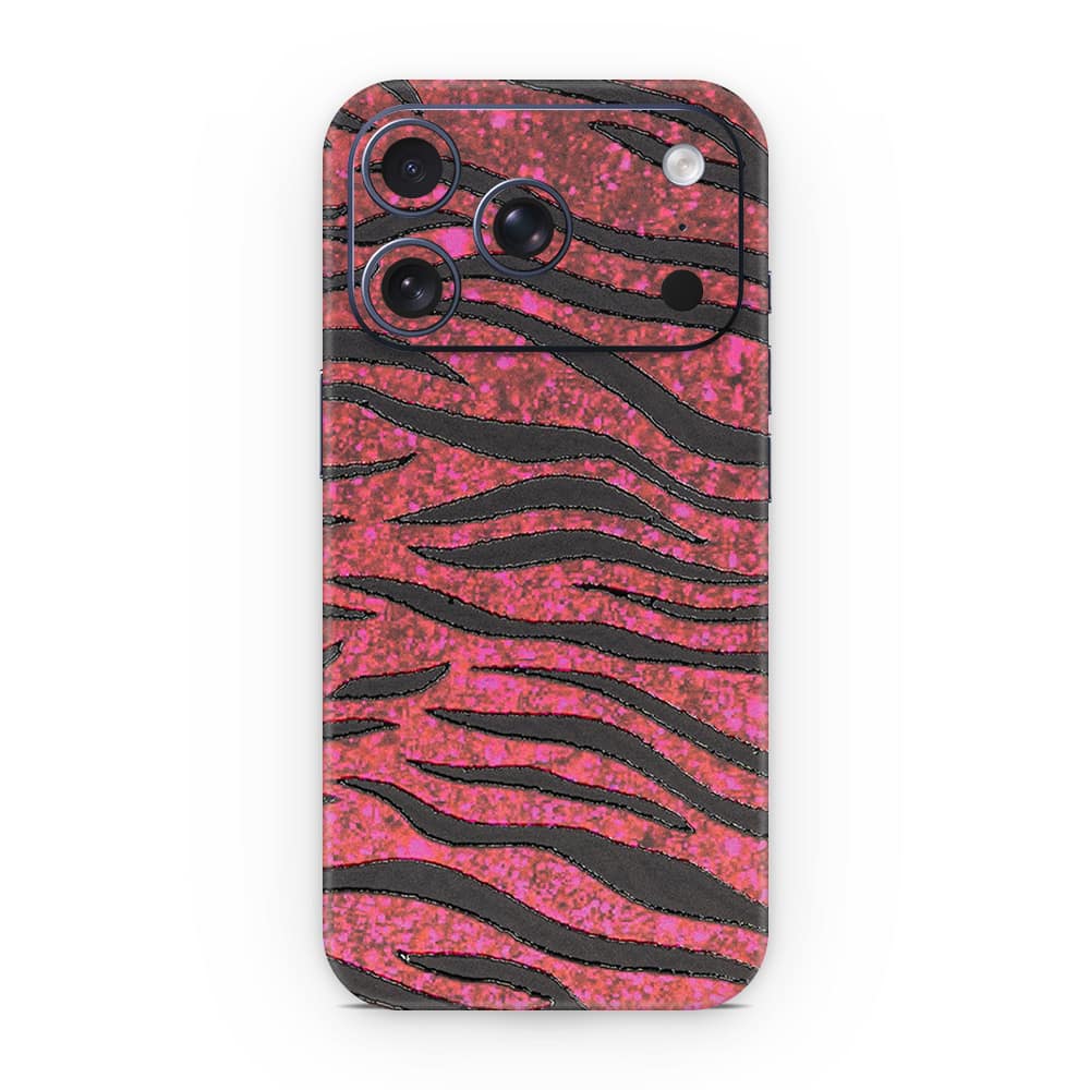 Iphone 17 pro red zebra 3d skin wrapitskin