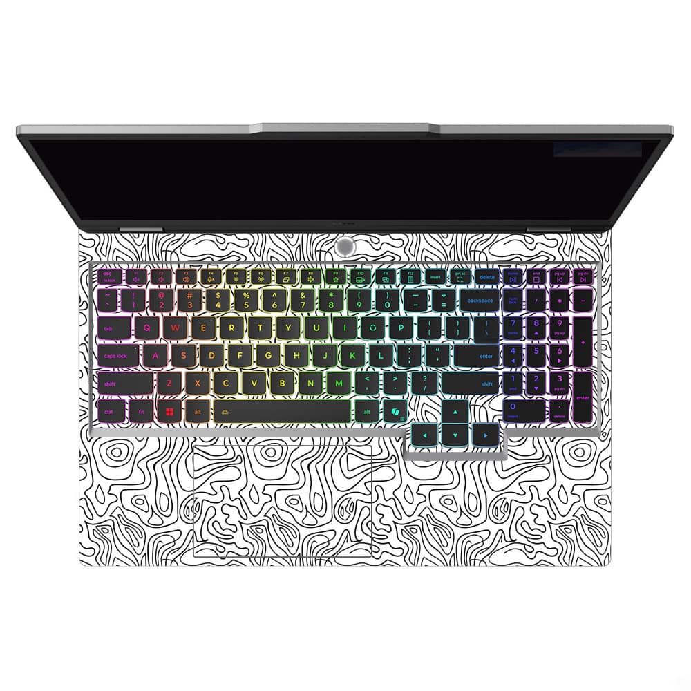 Lenovo loq white contour skin | wrapitskin