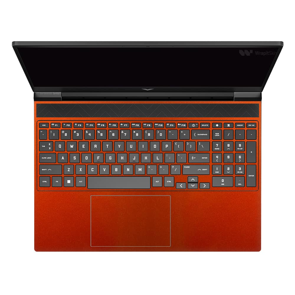 Hp victus glossy fiery orange skin | wrapitskin