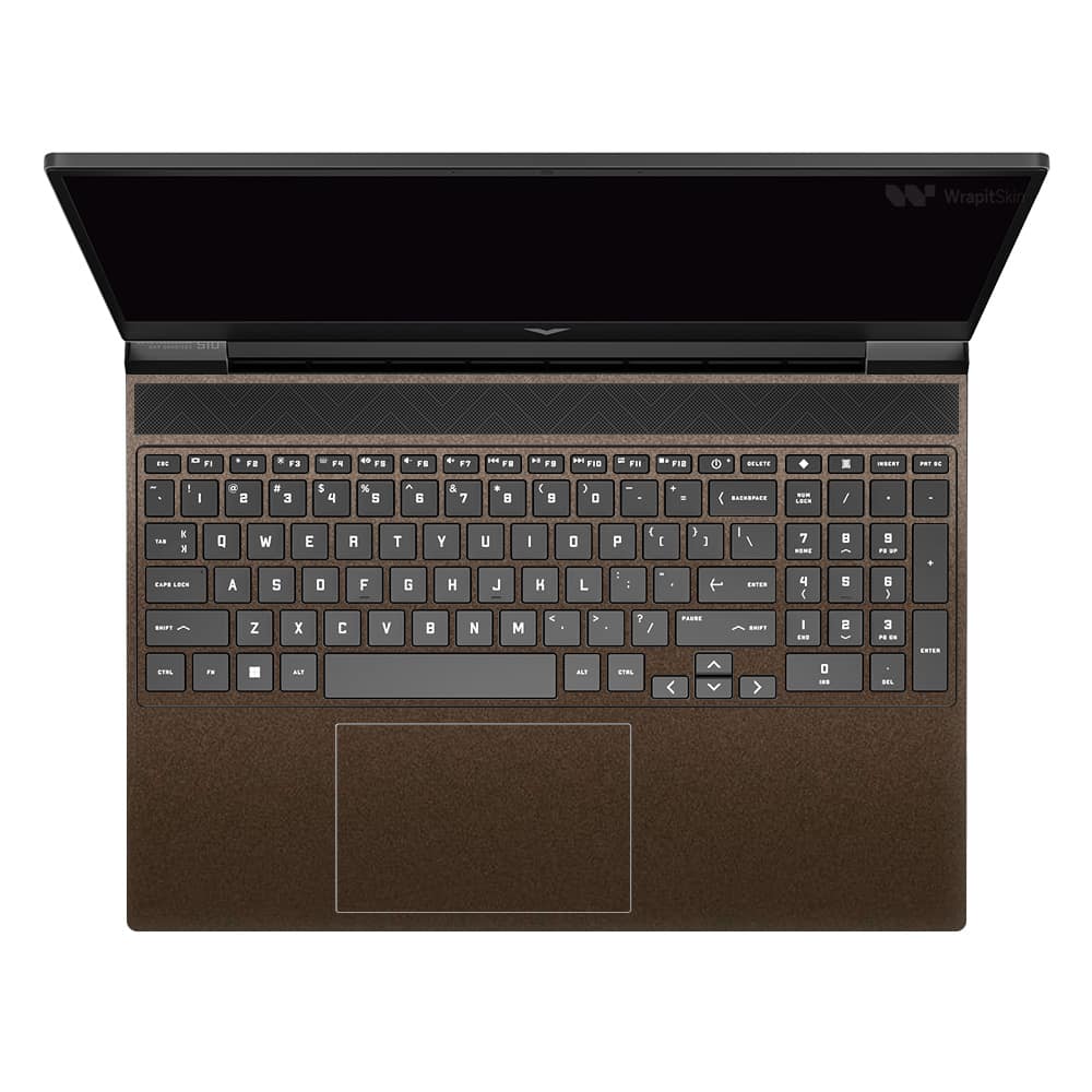 Hp victus matte brown metallic skin | wrapitskin