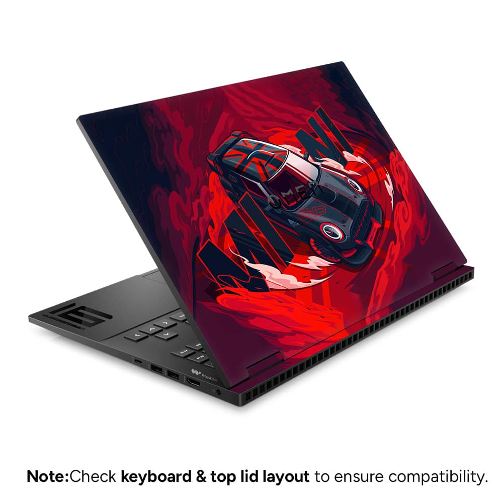 Hp omen 16 mini cooper 3d skin wrapitskin