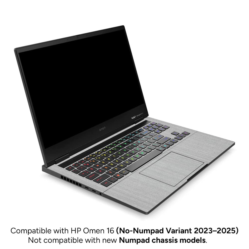 Hp omen 16 brushed metal steel skin | wrapitskin