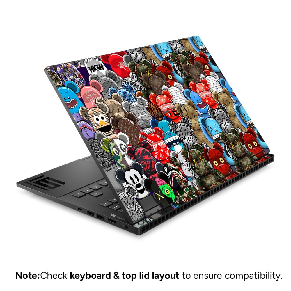 Hp omen 16 fuzzy frenzy skin wrapitskin