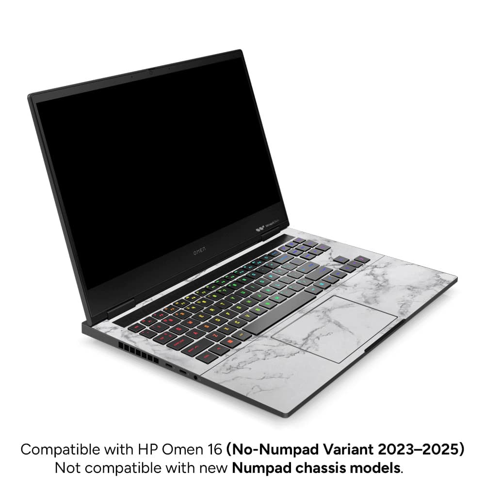 Hp omen 16 marble white skin | wrapitskin