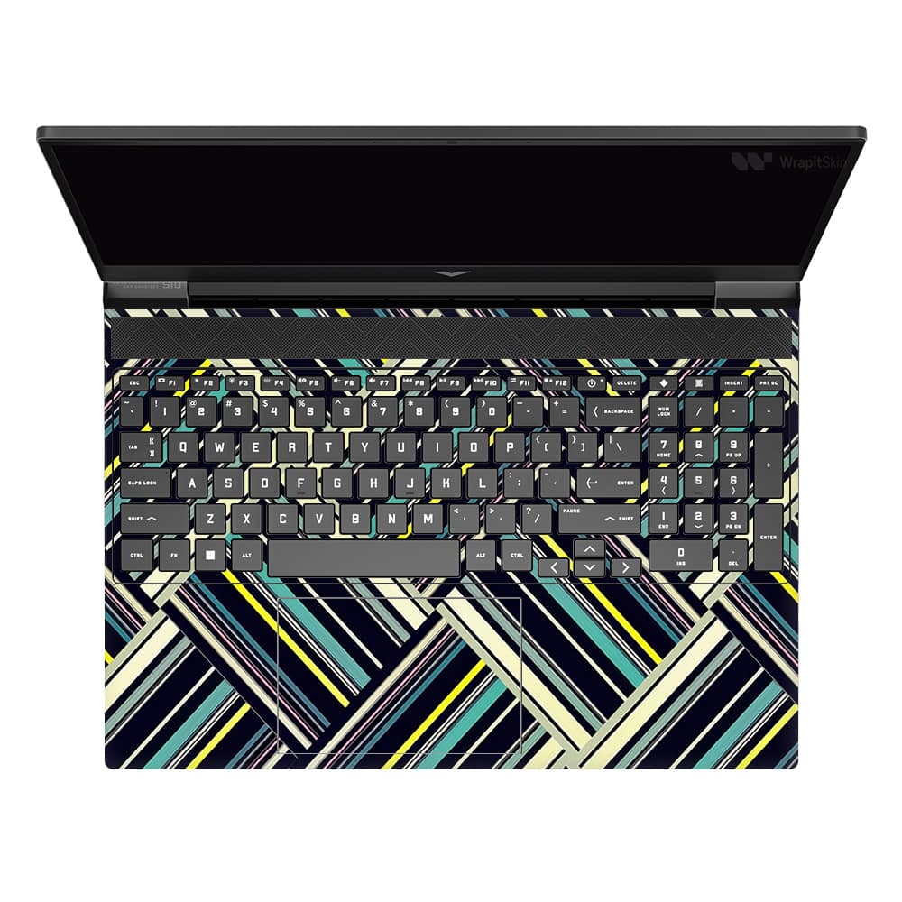Hp victus striped abstract skin | wrapitskin