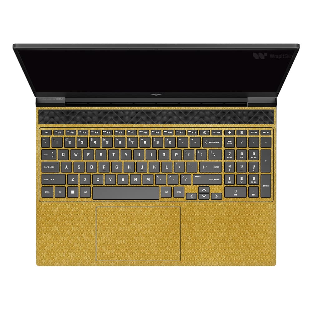 Hp victus honeycomb gold skin | wrapitskin