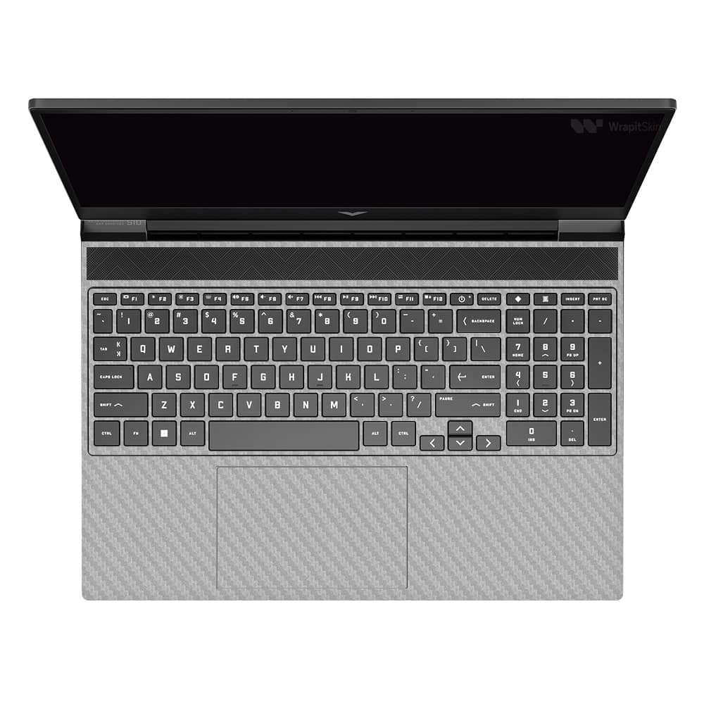 Hp victus carbon fiber gray skin | wrapitskin