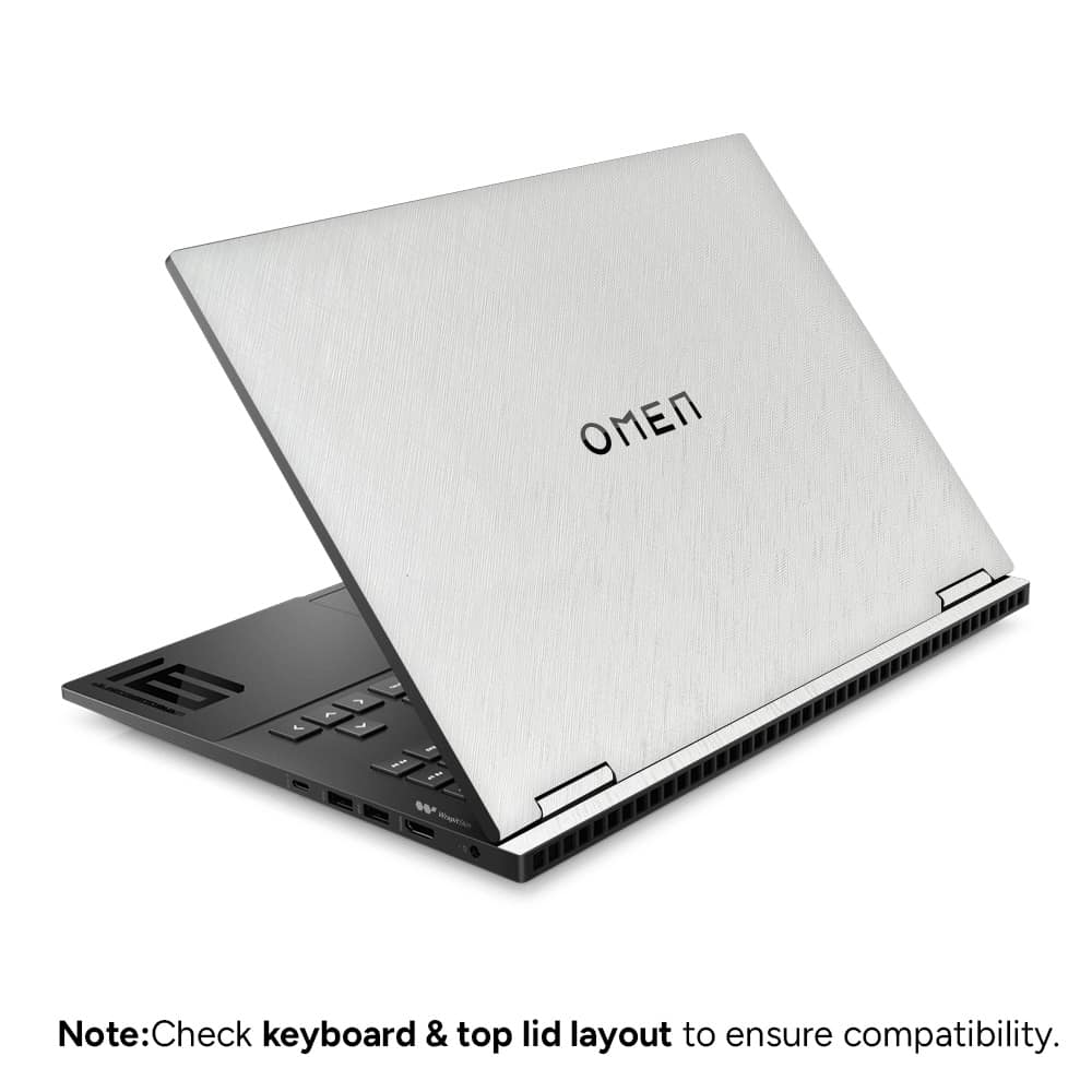 Hp omen 16 cross metal white skin wrapitskin
