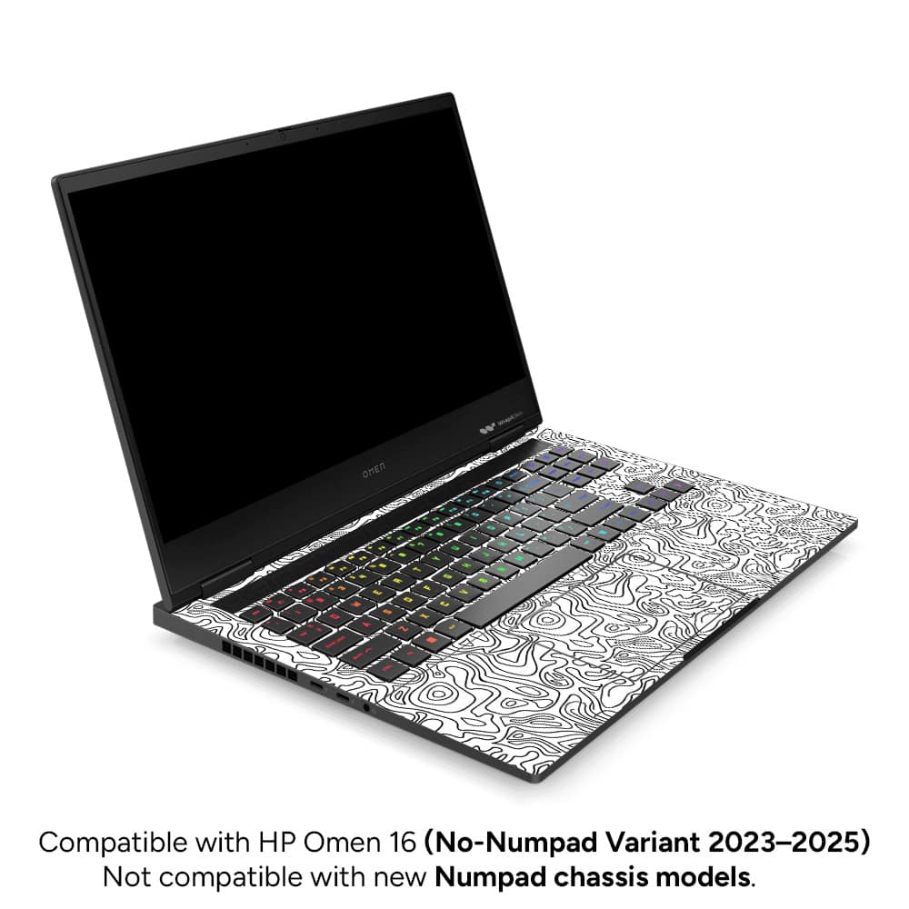 Hp omen 16 white contour skin | wrapitskin