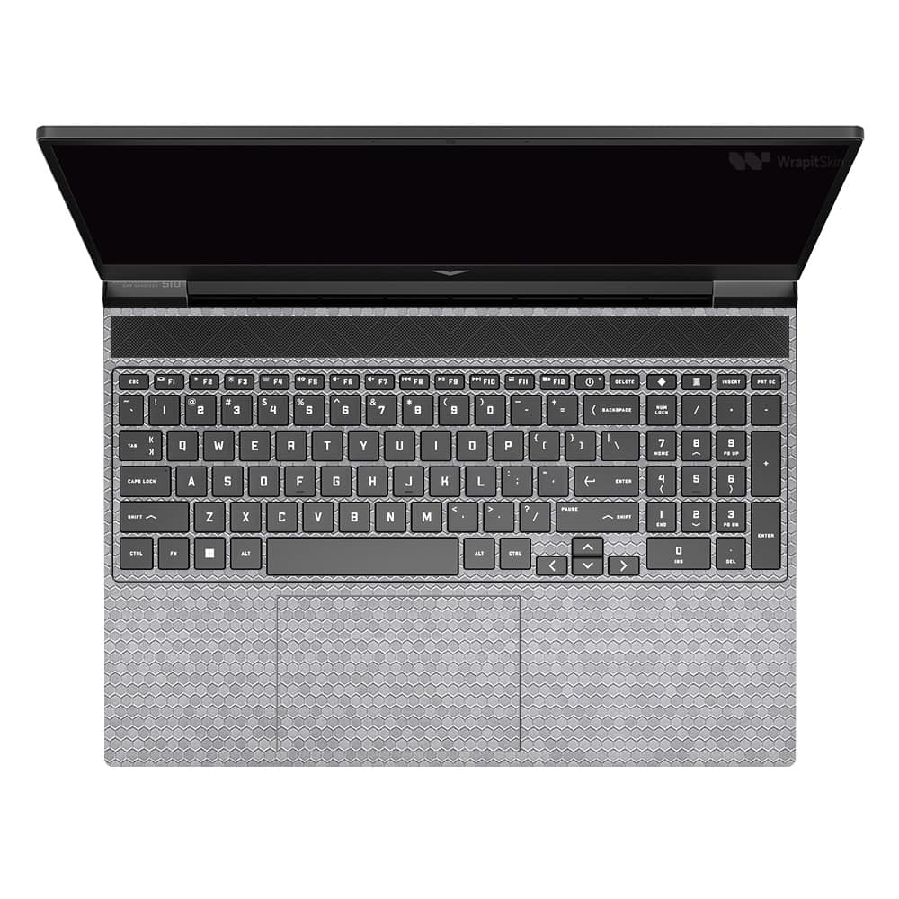 Hp victus honeycomb silver skin | wrapitskin