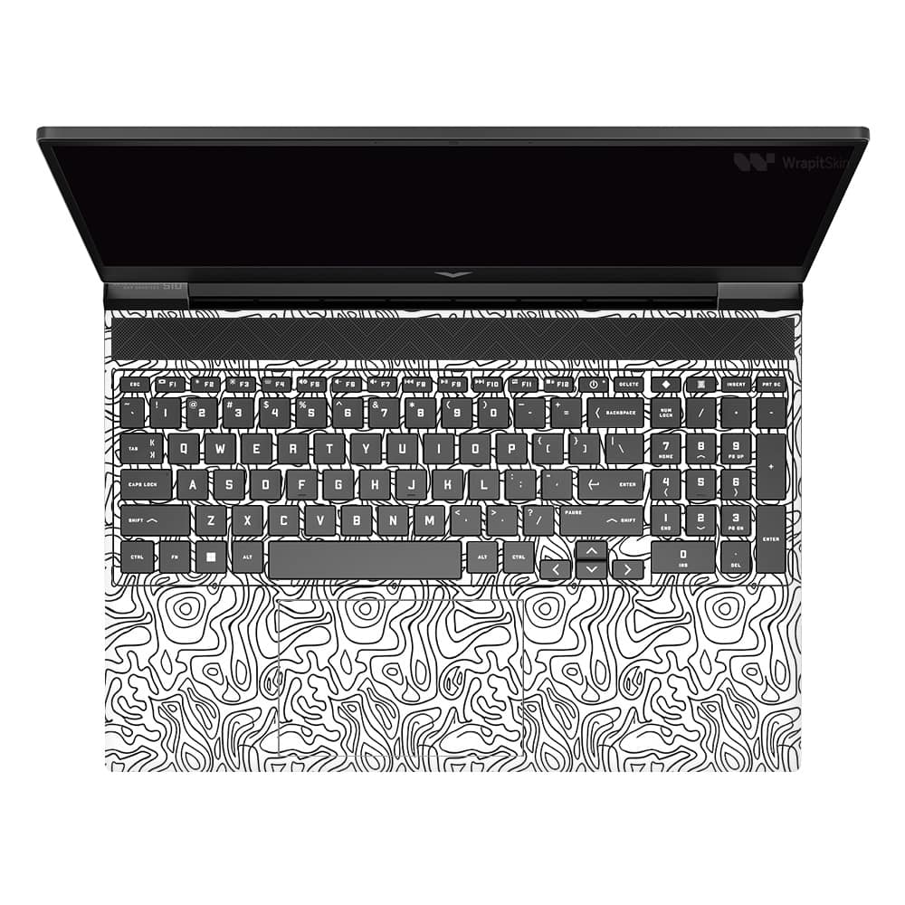 Hp victus white contour skin | wrapitskin