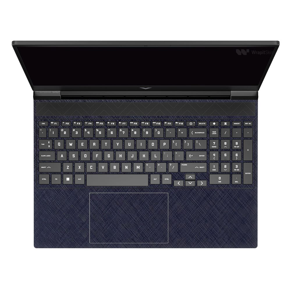 Hp victus cross metal blue skin | wrapitskin