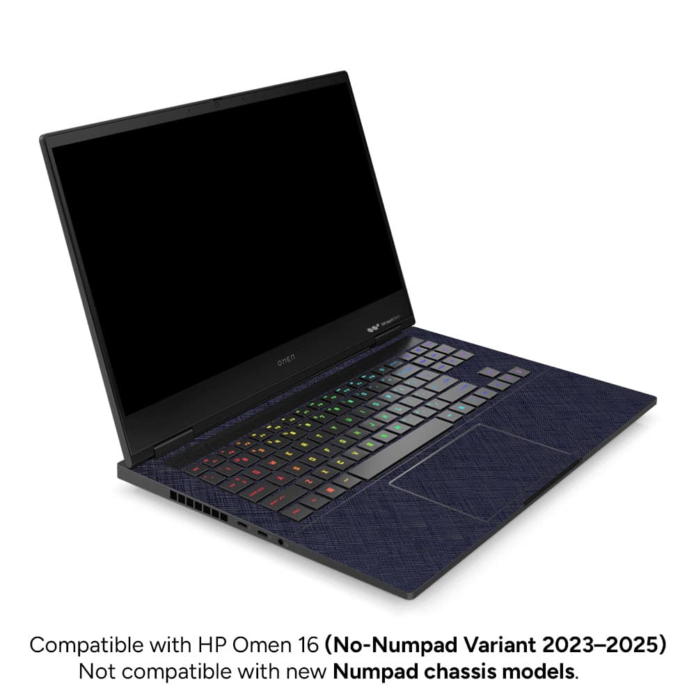 Hp omen 16 cross metal blue skin | wrapitskin