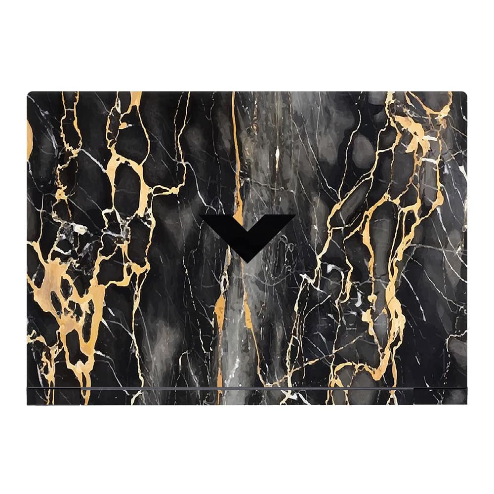 Hp victus black gold fusion art skin wrapitskin