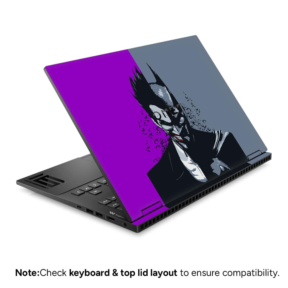 Hp omen 16 joker vs batman skin wrapitskin