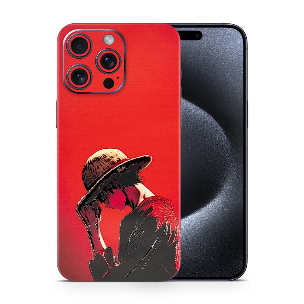 Iphone 15 pro max straw hat 3d skin wrapitskin
