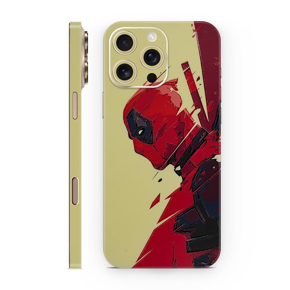 Iphone 16 pro max deadpool art 3d skin wrapitskin