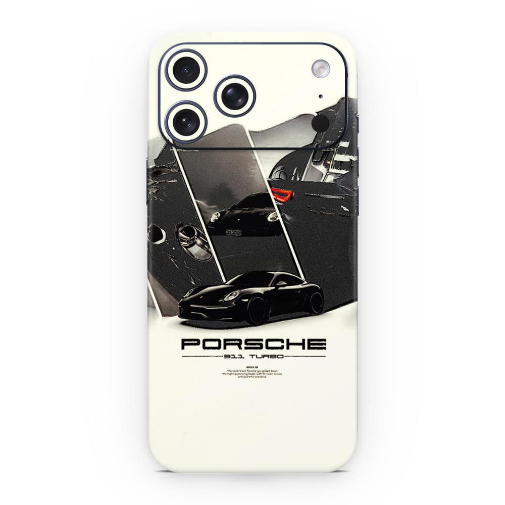Iphone 17 pro max porsche 911 turbo 3d skin wrapitskin