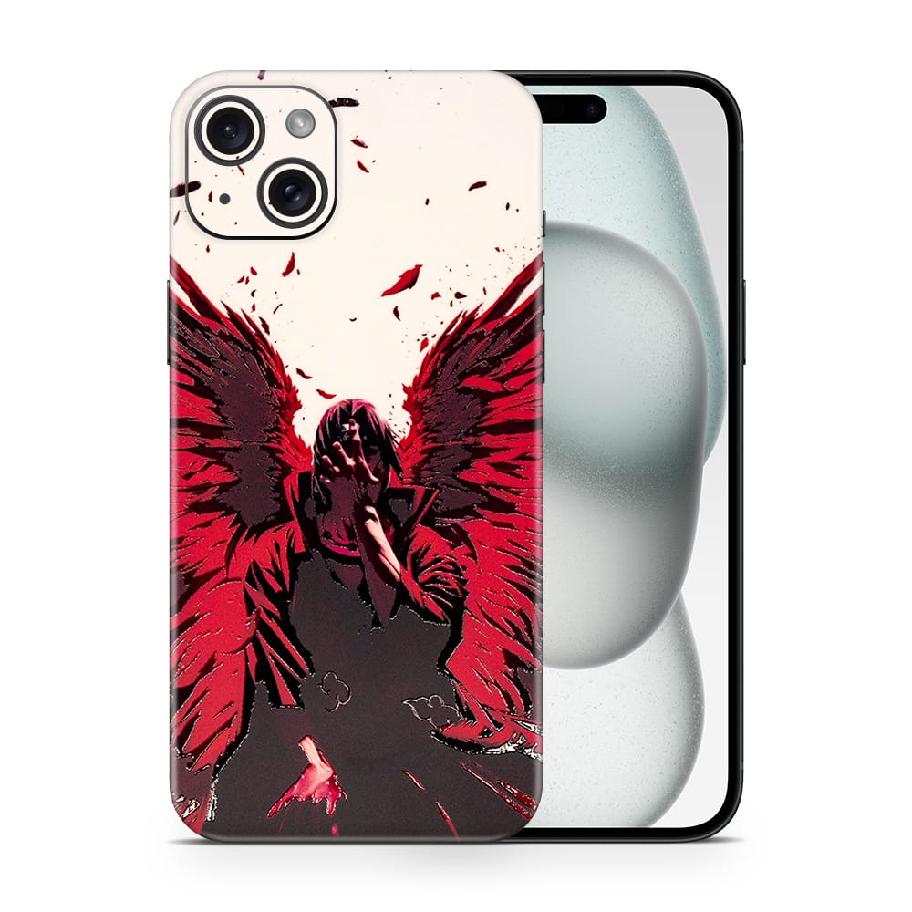 Iphone 15 plus crimson angel 3d skin wrapitskin