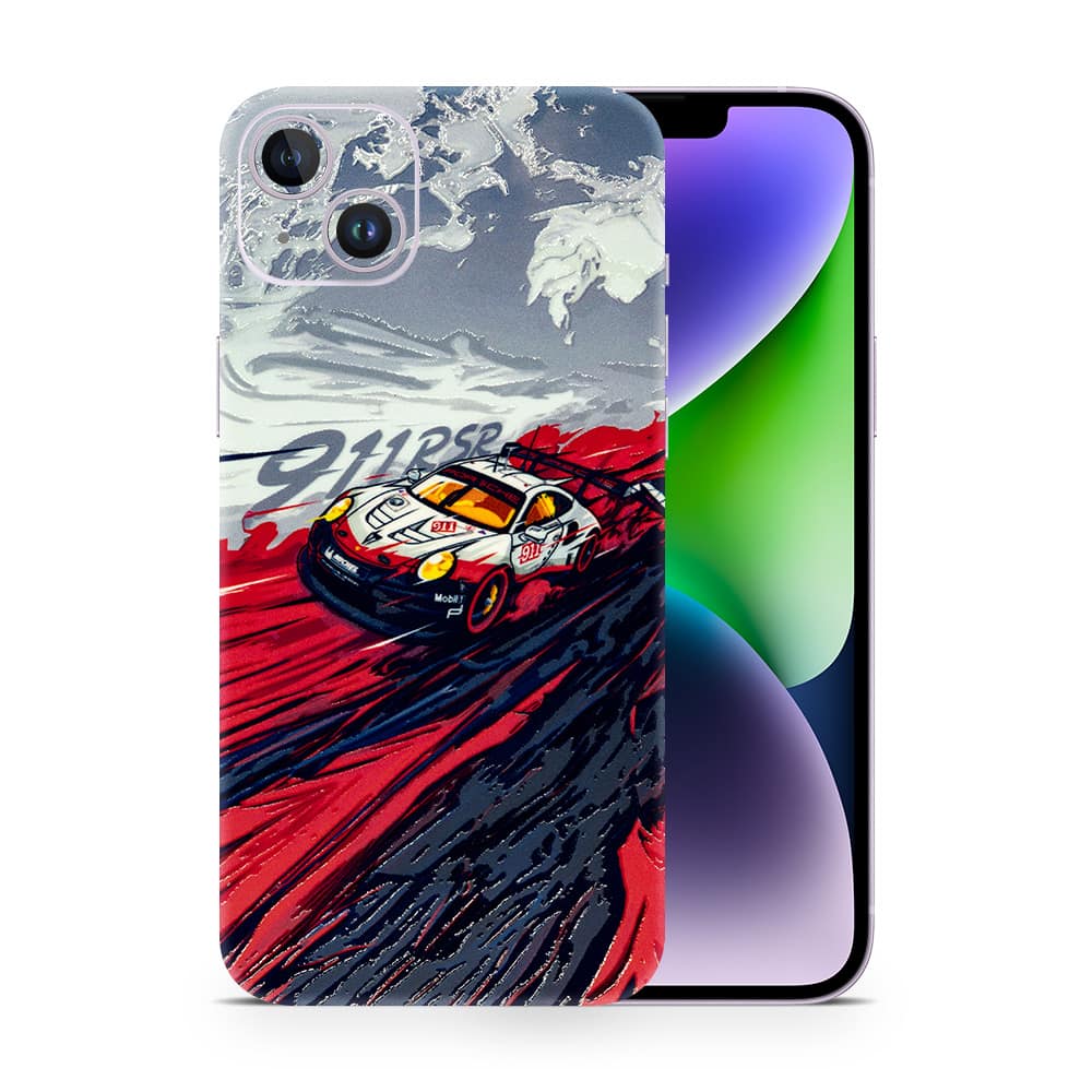 Iphone 14 plus 911 rsr 3d skin wrapitskin