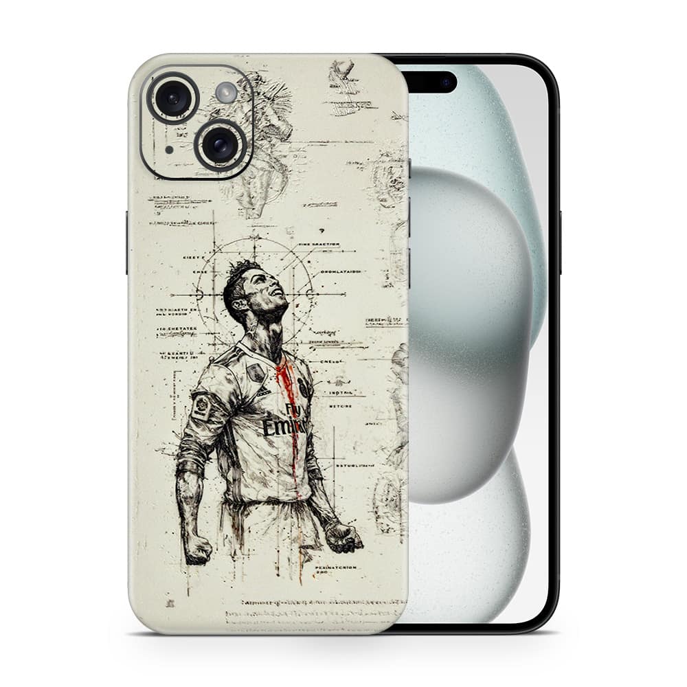 Iphone 15 plus ronaldo 3d skin wrapitskin