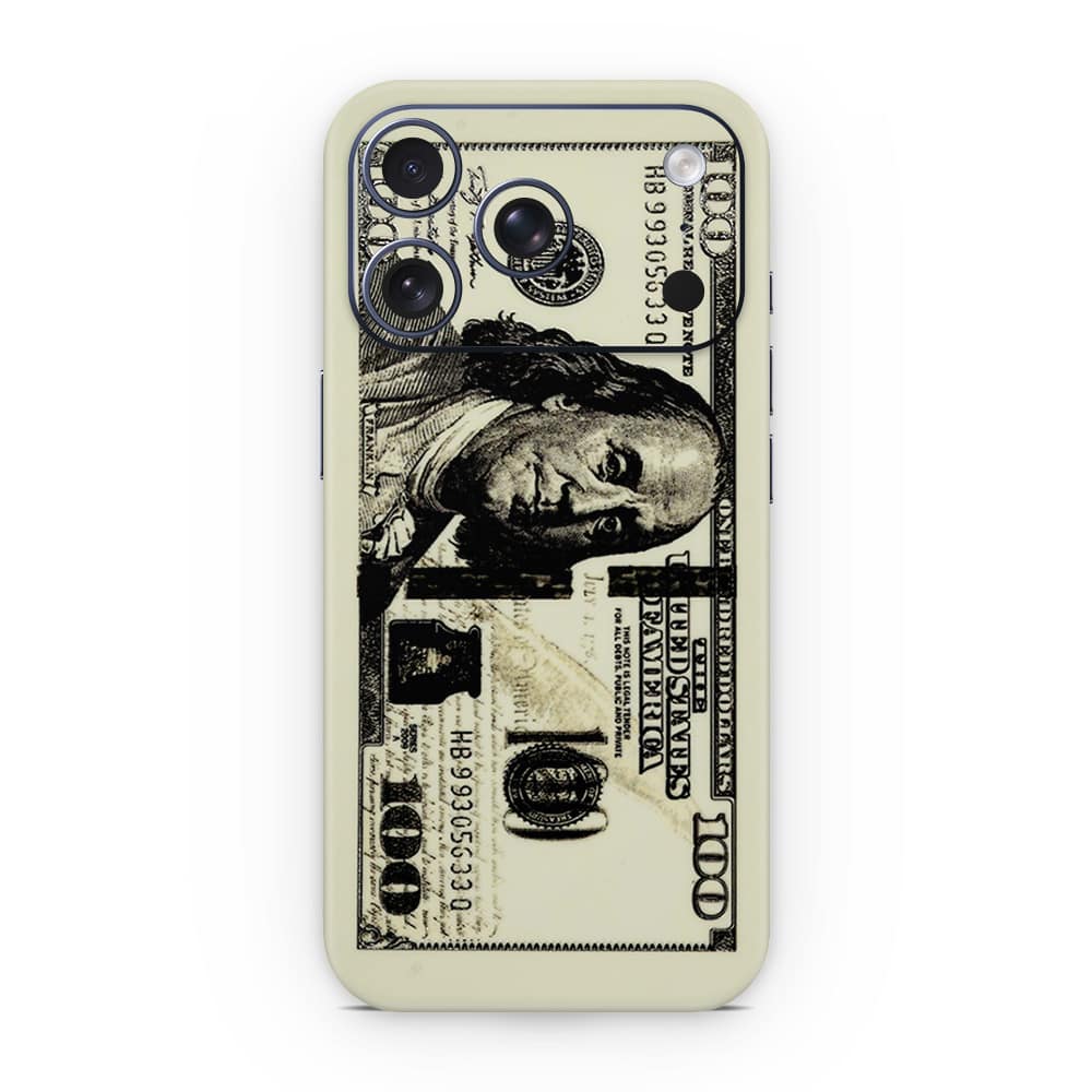 Iphone 17 pro dollar bill 3d skin wrapitskin