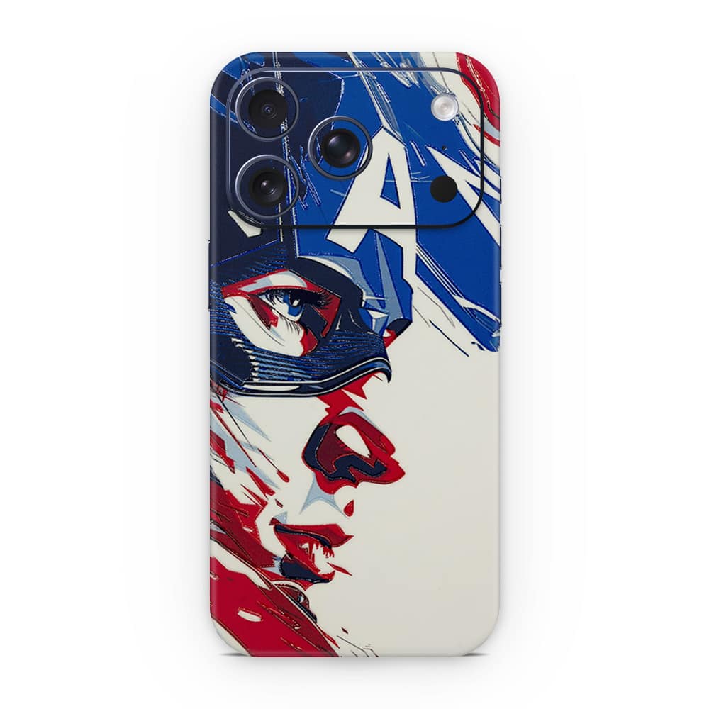 Iphone 17 pro captain america 3d skin wrapitskin