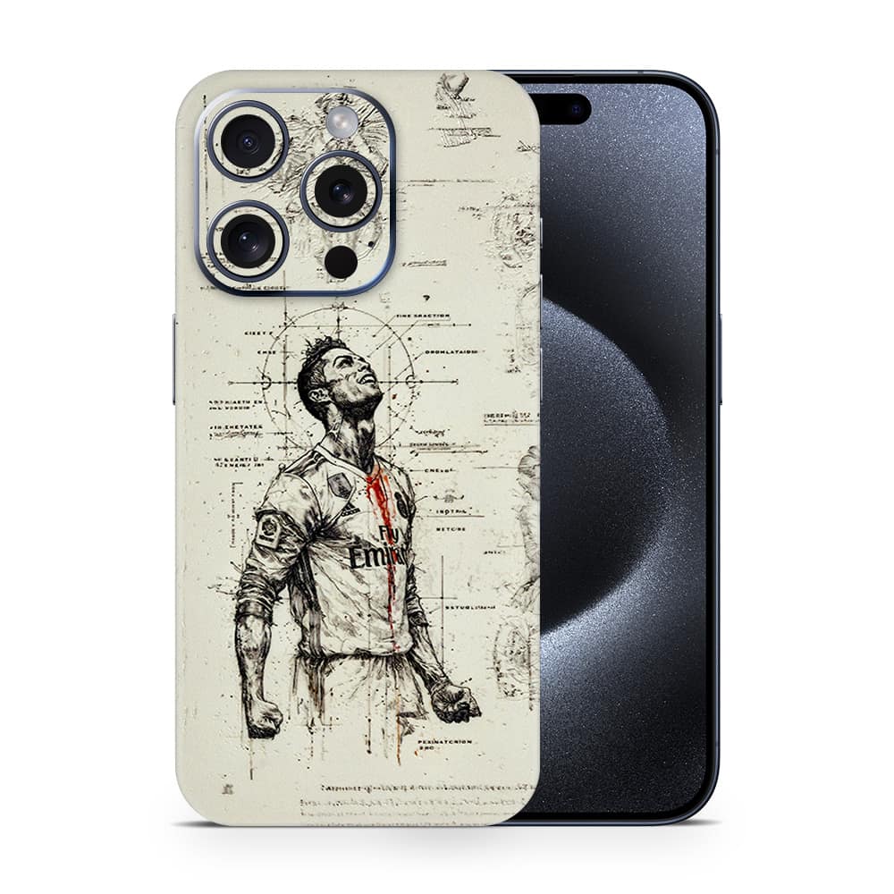 Iphone 15 pro ronaldo 3d skin wrapitskin