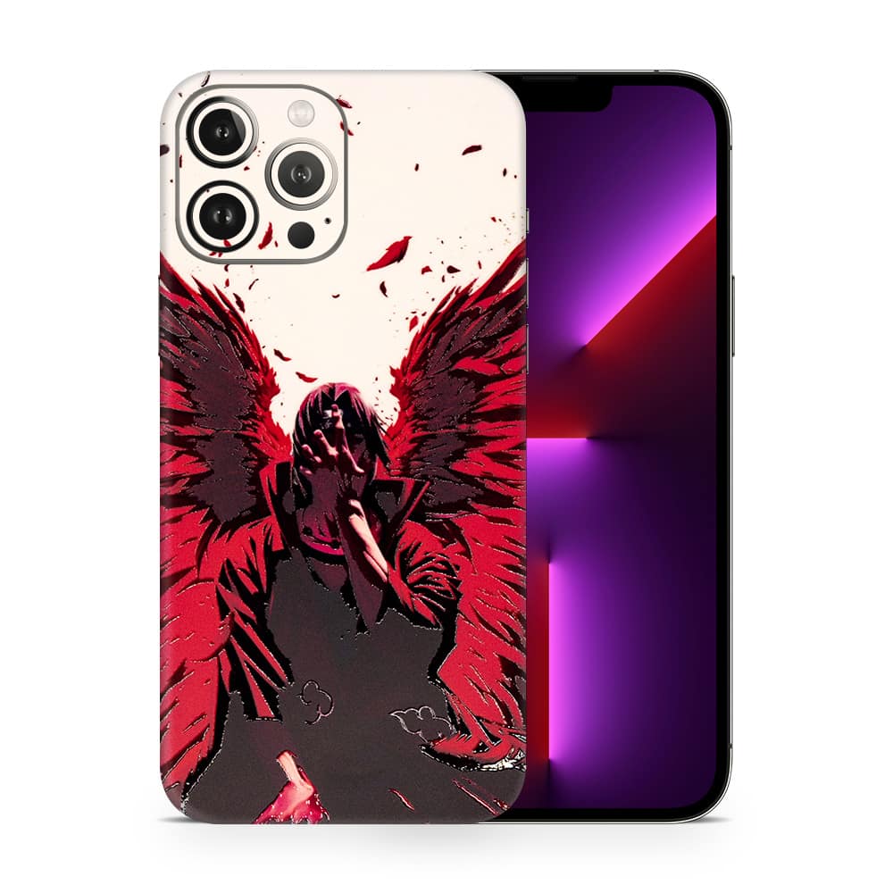 Iphone 13 pro max crimson angel 3d skin wrapitskin