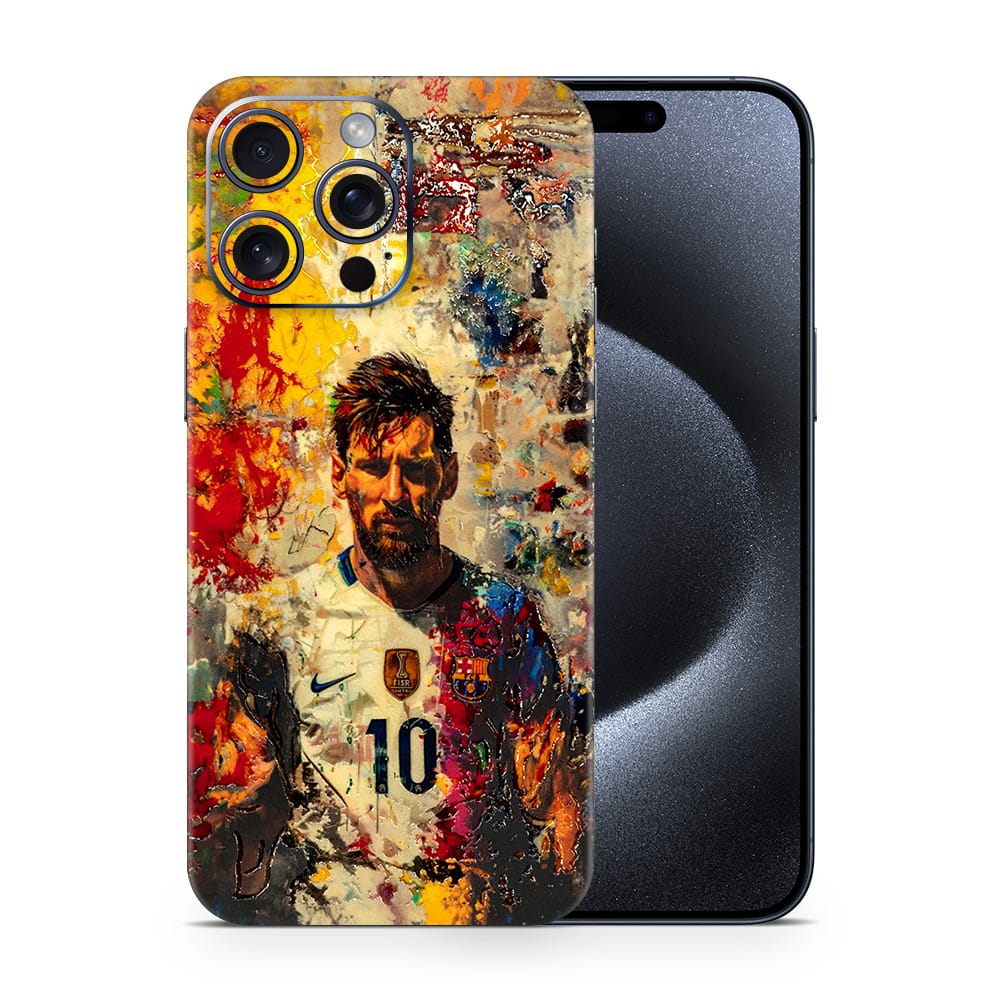 Iphone 15 pro max lionel messi 3d skin wrapitskin