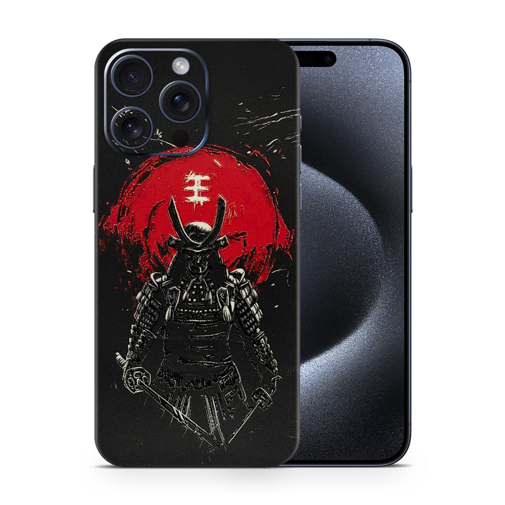 Iphone 15 pro max samurai 3d skin wrapitskin