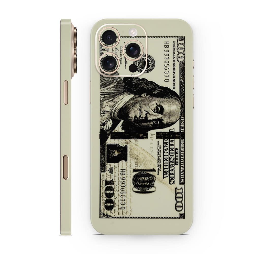 Iphone 16 pro max dollar bill 3d skin wrapitskin
