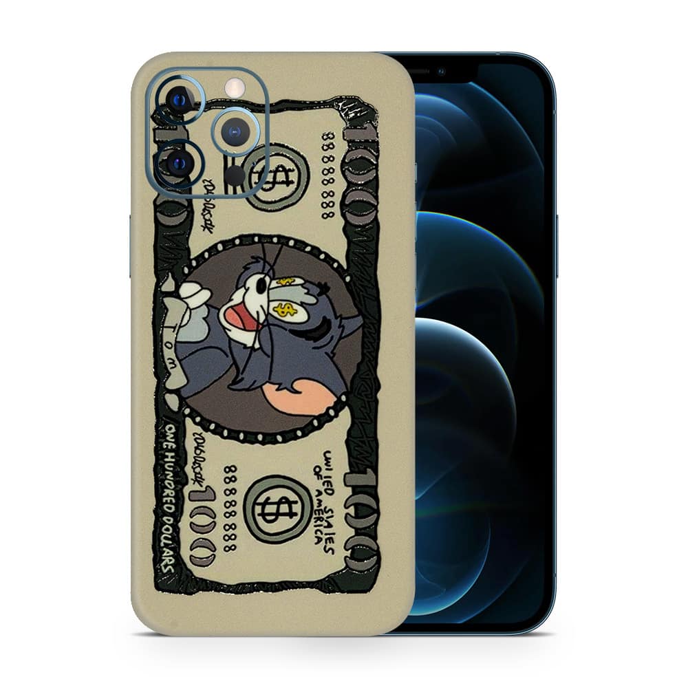 Iphone 12 pro max tom dollar 3d skin wrapitskin