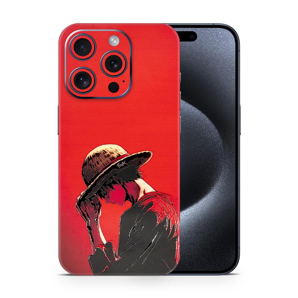 Iphone 15 pro straw hat 3d skin wrapitskin