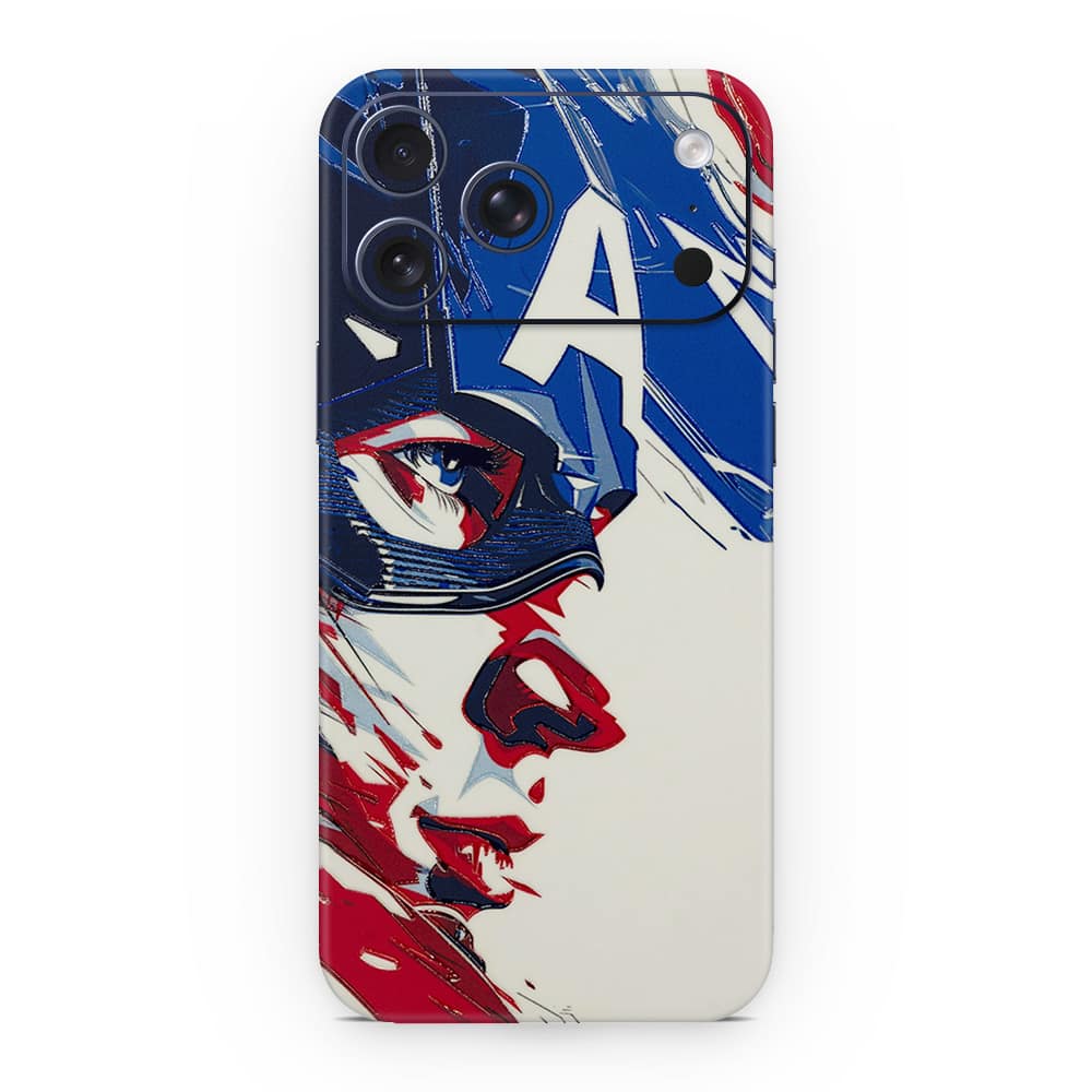 Iphone 17 pro max captain america 3d skin wrapitskin