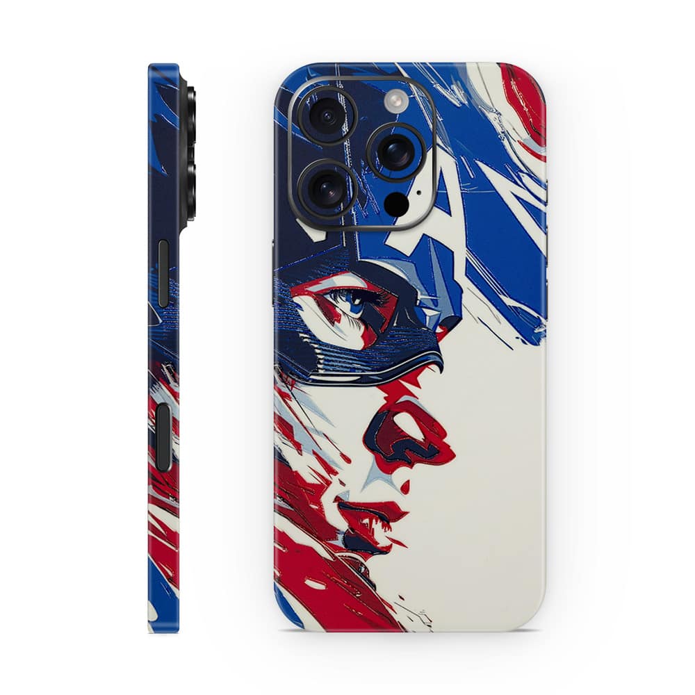 Iphone 16 pro captain america 3d skin wrapitskin
